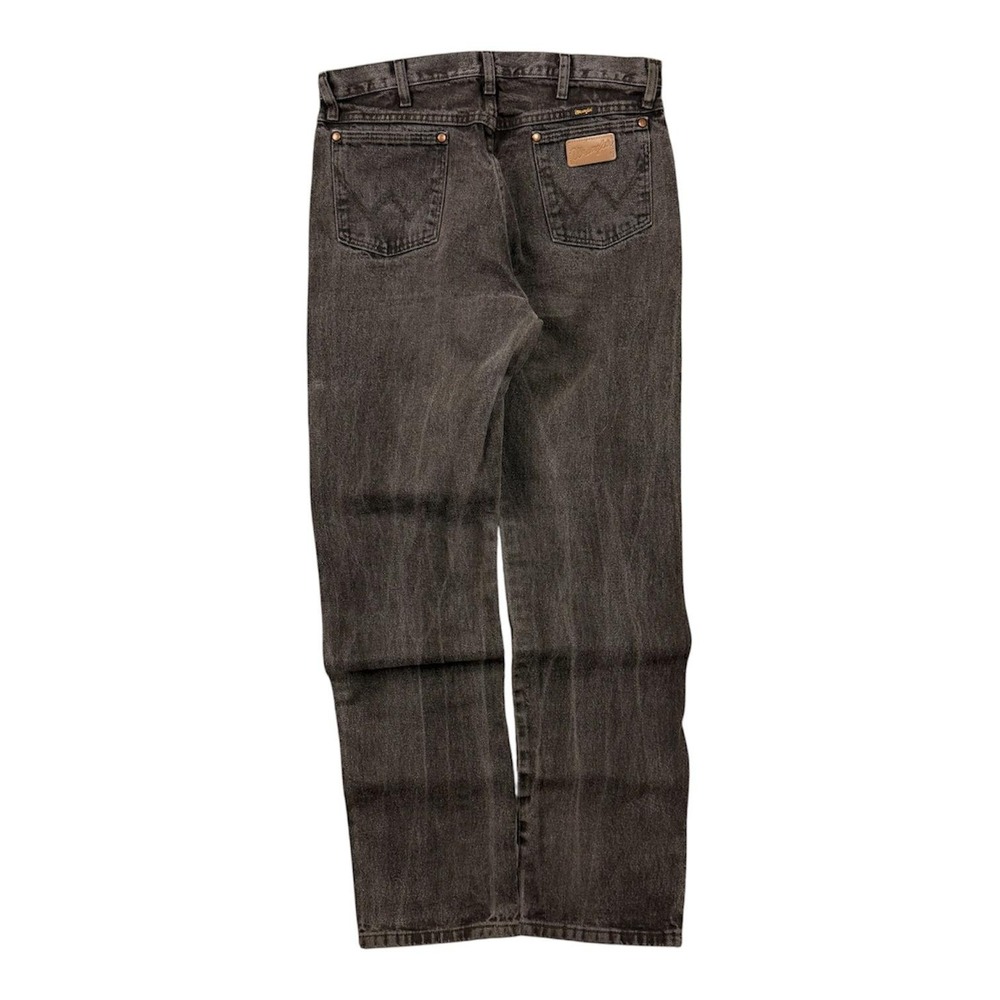 Vintage Wrangler Jeans Mens 34x36 Black Denim 13MWZ Cowboy Cut Western Pants